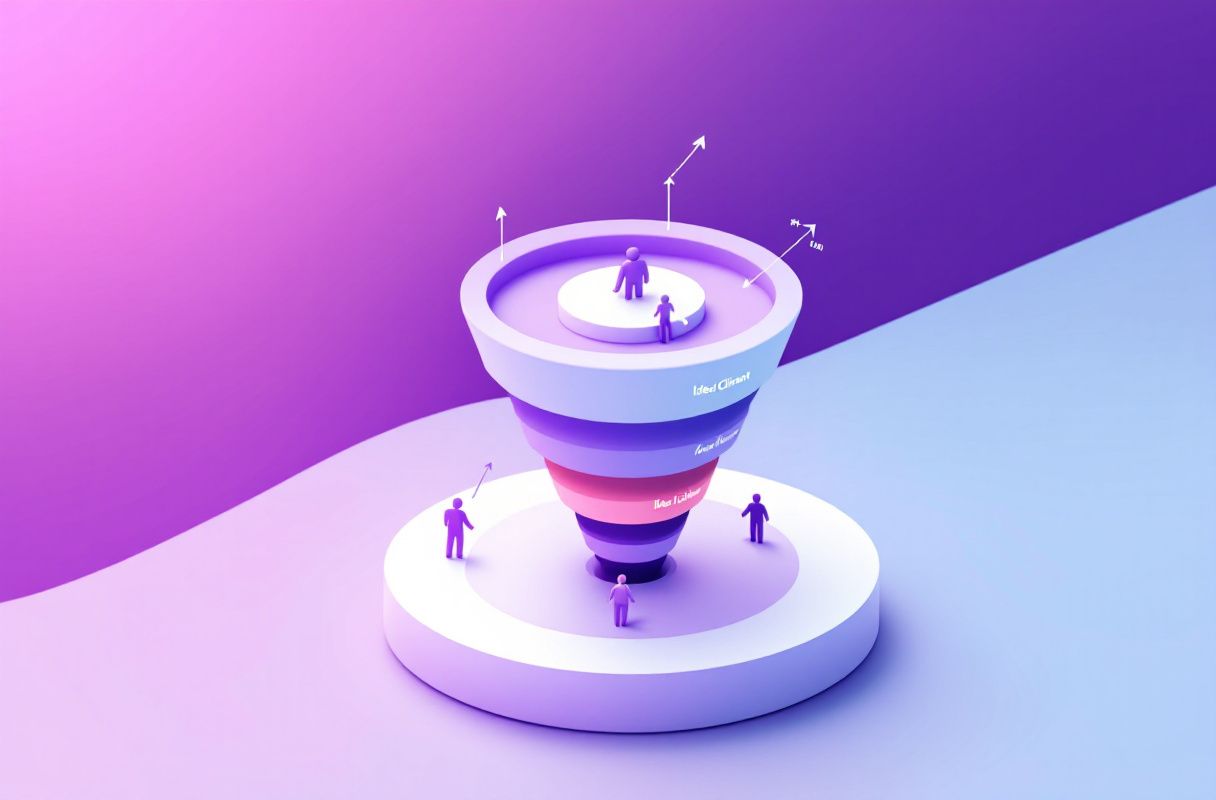 Inbound LinkedIn leads qualifying themselves through a self-selection funnel