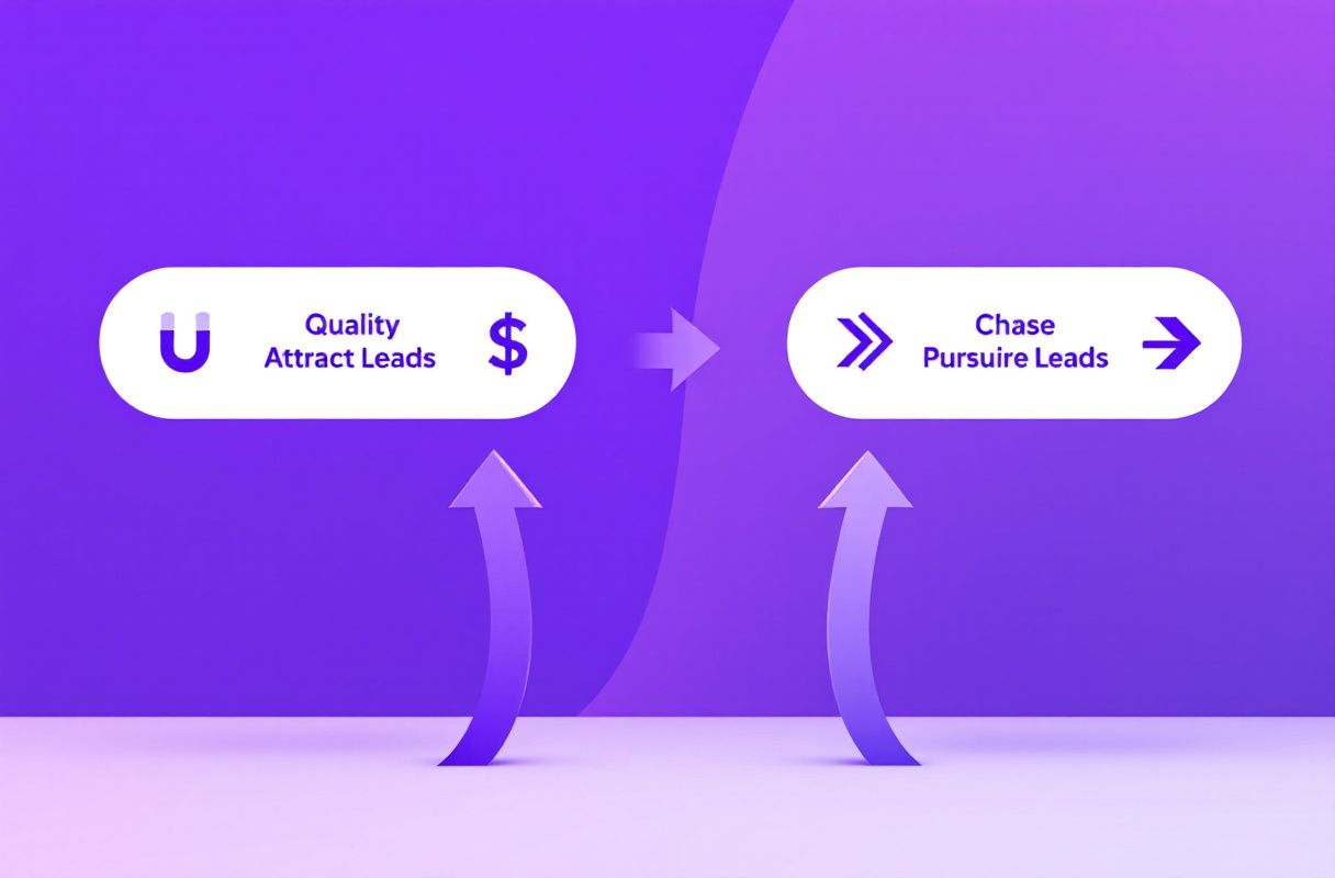 Illustrative results from inbound LinkedIn authority versus automated outreach