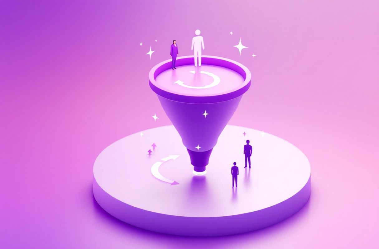 A visual CRM pipeline filling with warm inbound LinkedIn leads