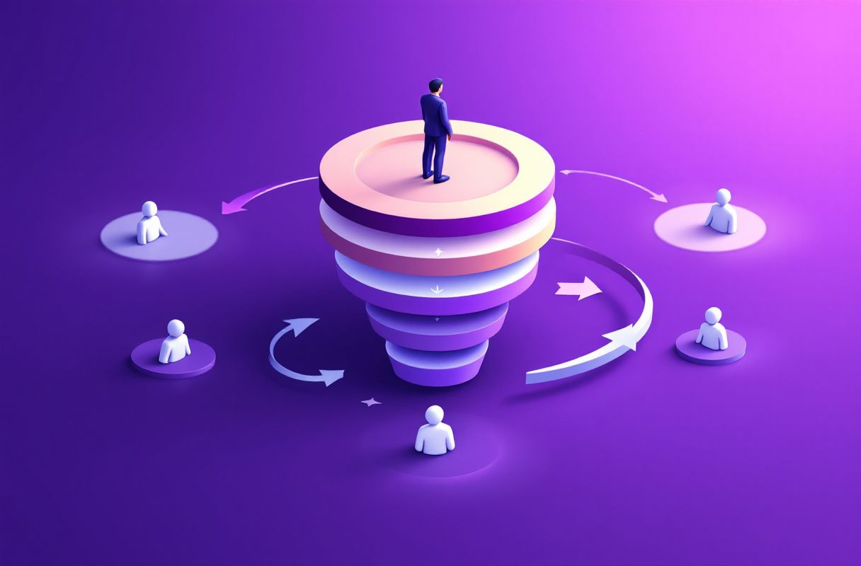 Inbound LinkedIn leads qualifying themselves through a self-selection funnel