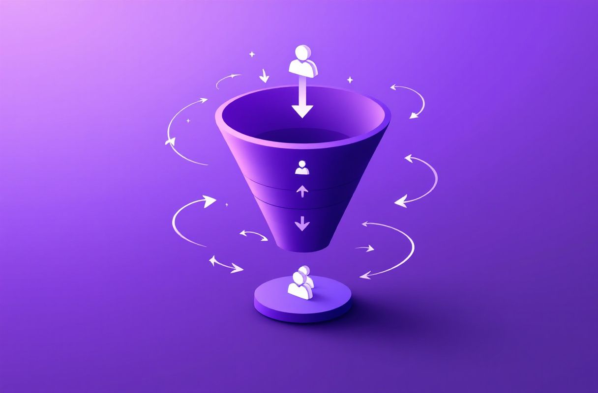 Inbound LinkedIn leads qualifying themselves through a self-selection funnel