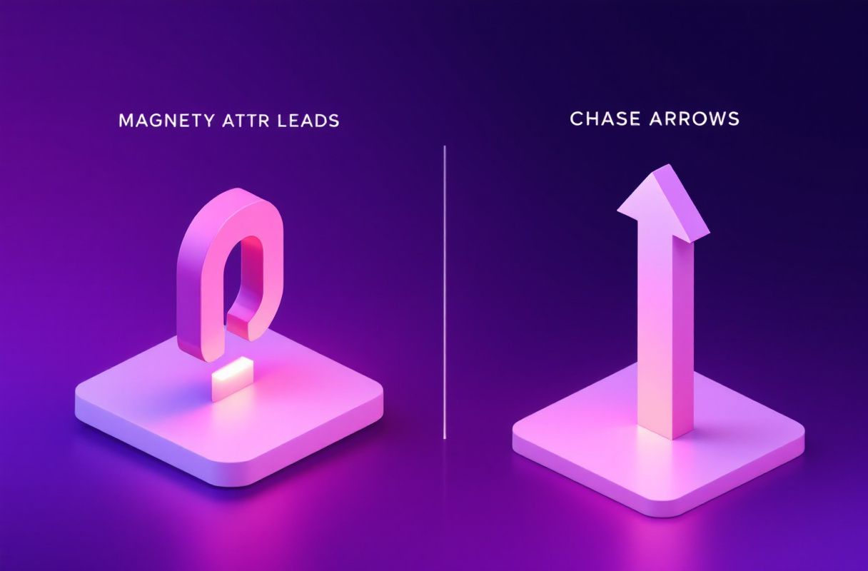 Attracting inbound LinkedIn leads versus chasing outbound prospects
